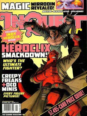 Inquest Gamer Magazine Cover 2 of 2 Magic Mirrodin Revealed Oct 2003 Issue 102